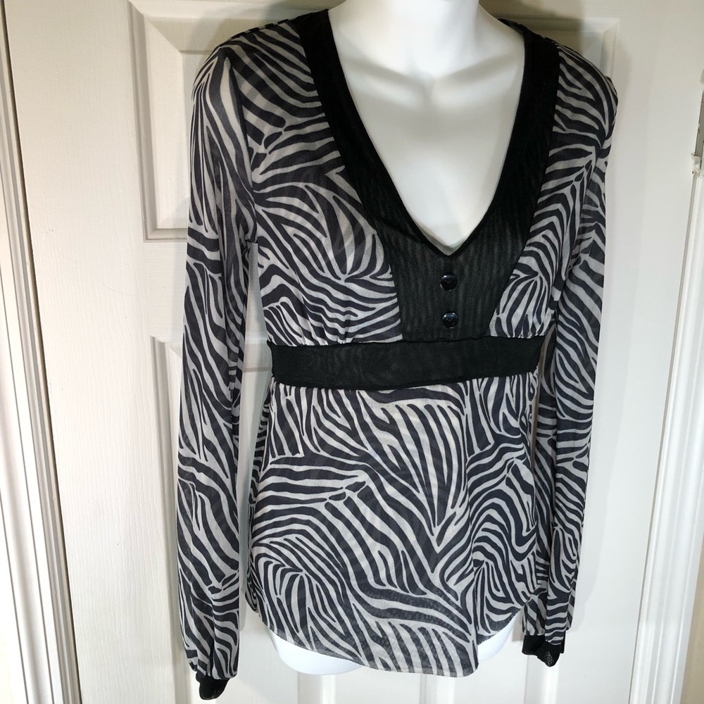 Sweet Pea by Stacy Frati Zebra long sleeve top